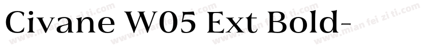 Civane W05 Ext Bold字体转换